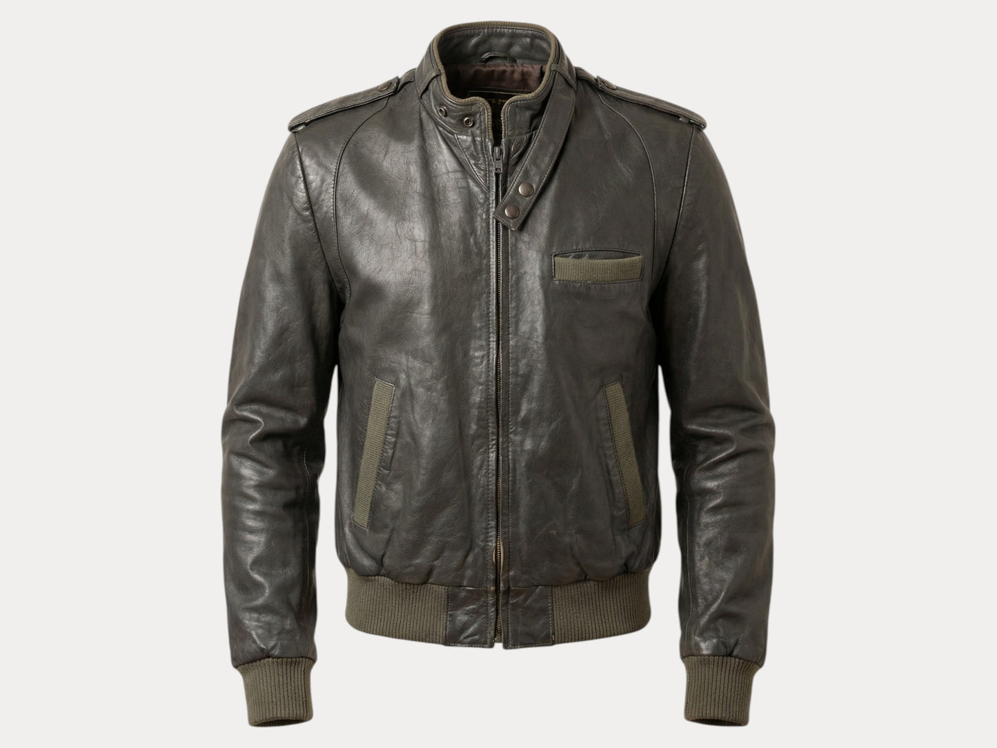 80s Vintage Leather Jacket | Size 38US (48EU) | Retro Fashion Statement-AJ357 Studio-AJ357 Studio