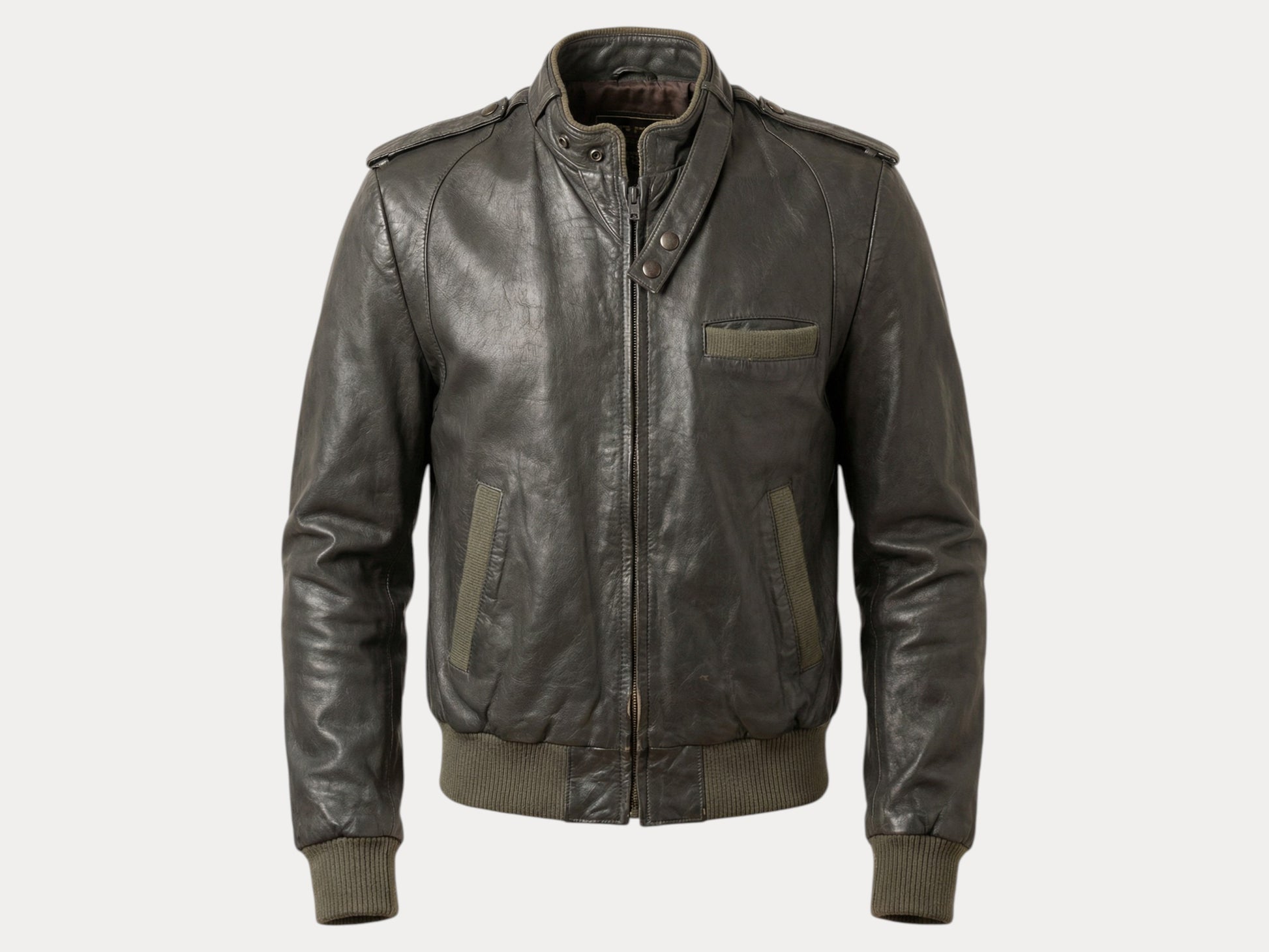 80s Vintage Leather Jacket | Size 38US (48EU) | Retro Fashion Statement-AJ357 Studio-AJ357 Studio
