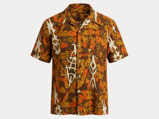 XLarge . Vintage 70s Hawaiian cotton shirt Made by Kauai-AJ357 Studio-AJ357 Studio