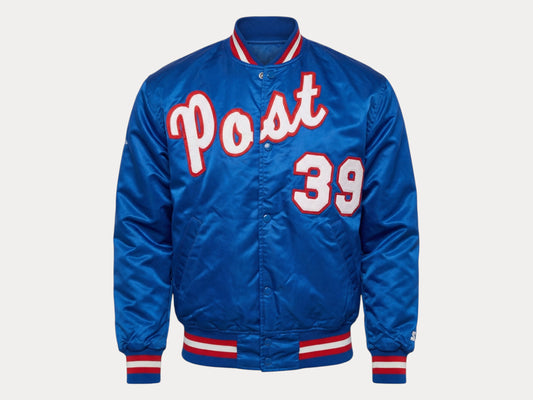 Vintage 1984 Starter Jacket Post 39 American Legion Baseball State Champion 80s Satin Varsity-AJ357 Studio-AJ357 Studio