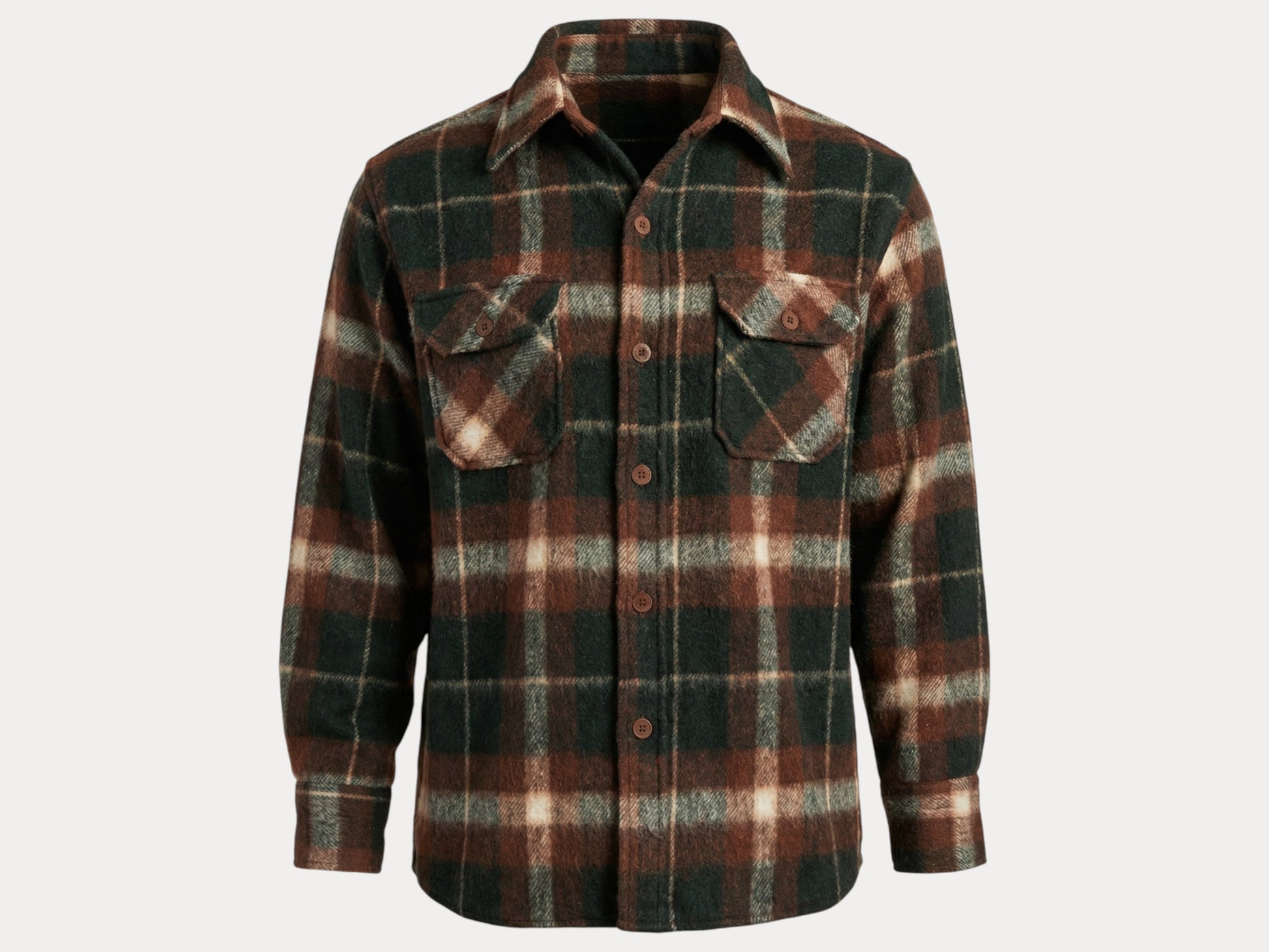 Size Large, 80s Heavy plaid shirt-AJ357 Studio-AJ357 Studio