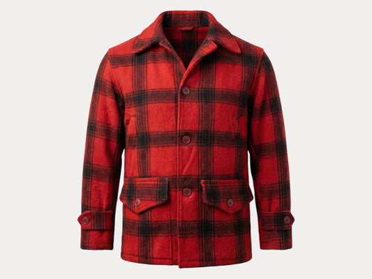 Size Small. Vintage 1940s Sears Roebuck plaid wool hunting jacket-AJ357 Studio-AJ357 Studio