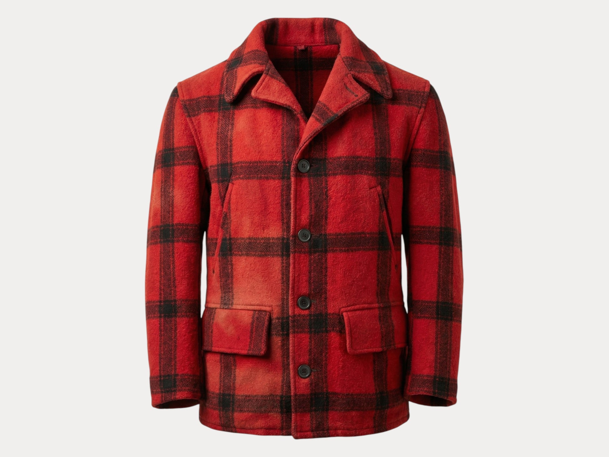 Size Small. Vintage 50s plaid wool hunting jacket Made in USA-AJ357 Studio-AJ357 Studio