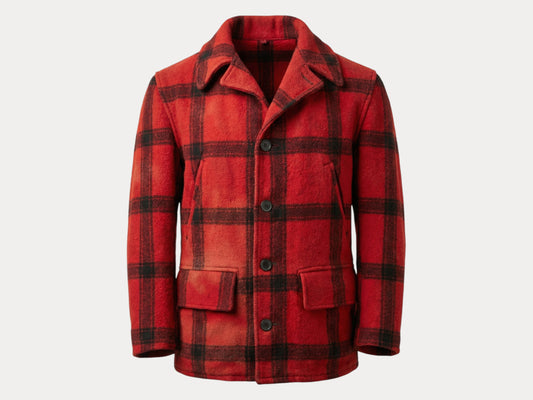 Size Small. Vintage 50s plaid wool hunting jacket Made in USA-AJ357 Studio-AJ357 Studio