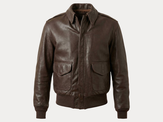 Size 40US / 50EU. Vintage A2 pilot leather jacket Aviator-AJ357 Studio-AJ357 Studio