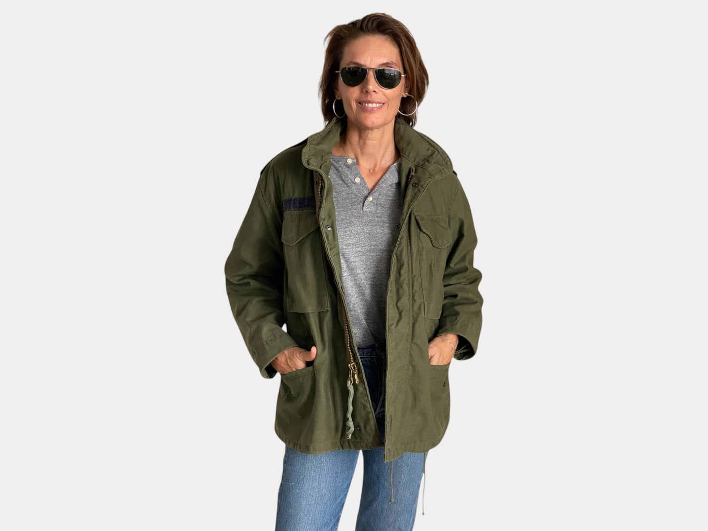 Small XShort. Authentic 80s US M-65 field jacket Military-AJ357 Studio-AJ357 Studio
