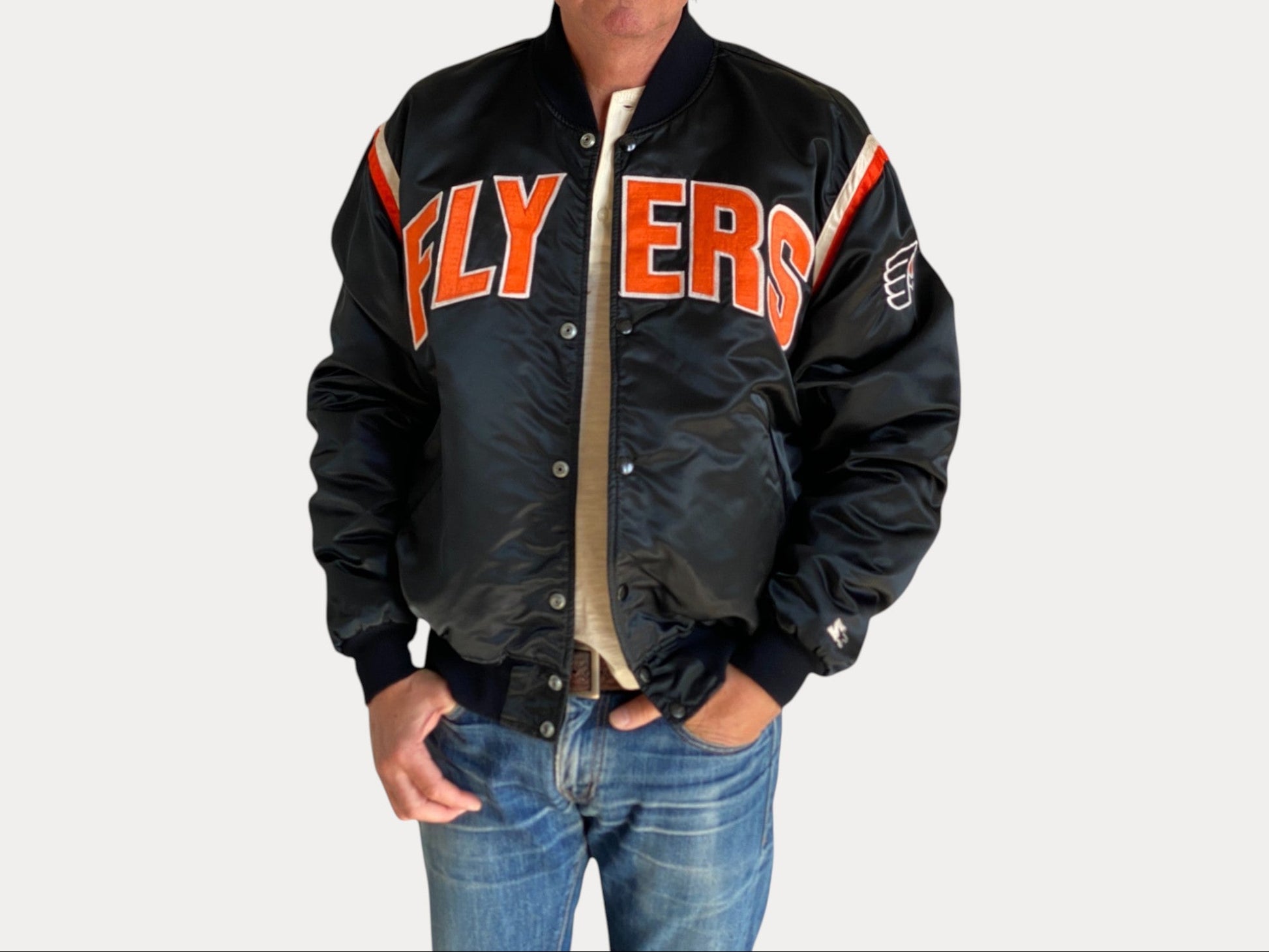 Size XLarge . Starter Flyers Vintage jacket Made in USA-AJ357 Studio-AJ357 Studio