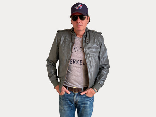 Size 38US (48EU) Vintage 80s Leather Jacket with Removable Lining-AJ357 Studio-AJ357 Studio
