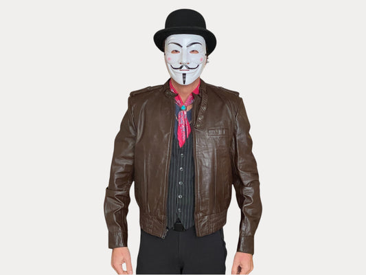 Vintage 70s Leather Jacket | Size 42US (52 EU)-AJ357 Studio-AJ357 Studio