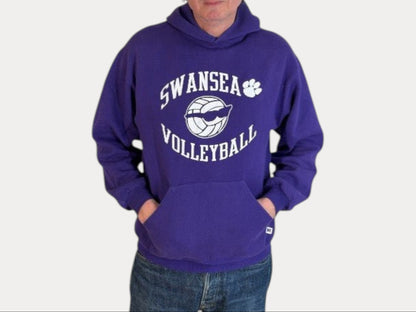 Size L Hooded Swansea Volleyball Made In USA