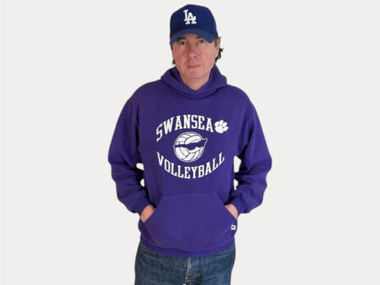Size L Hooded Swansea Volleyball Made In USA