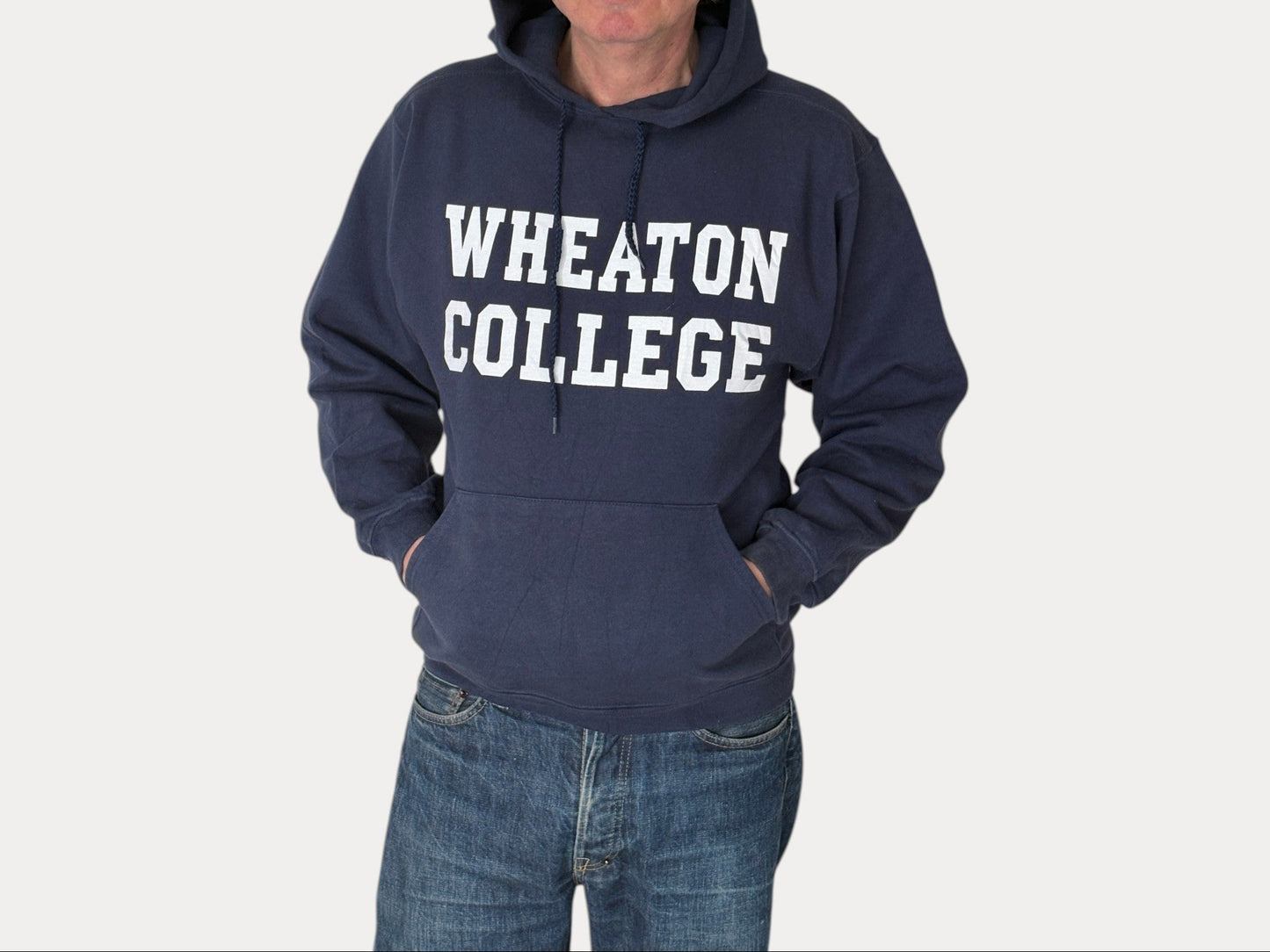Size S Hooded Wheaton College Made in USA By The Cotton Exchange