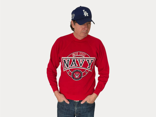 Size M Crew Sweat United States Navy Made in USA