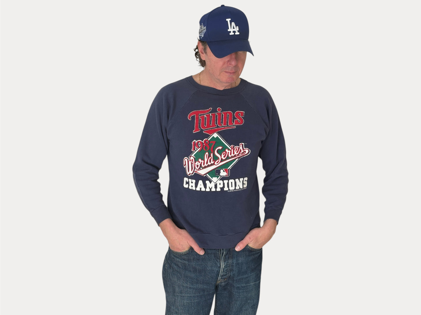 Size M Crew Sweat Twins Champions Made In USA By Champion 1987