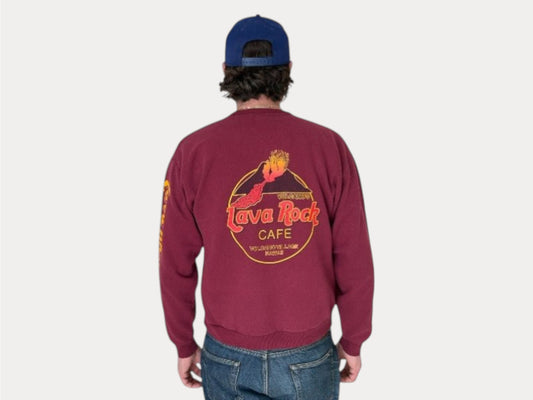 Cafe Rock Crewneck | Vintage Sweatshirt Size M