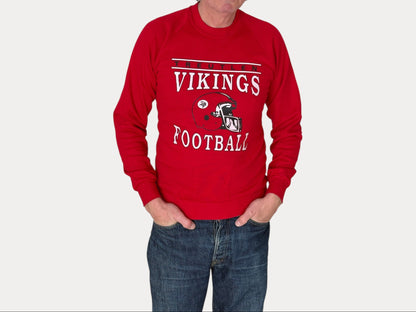 Size S Crew Neck Vikings Football Made In USA By Jerzees
