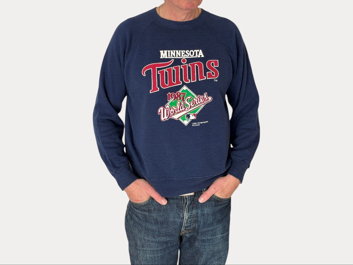 Size L Crew Neck Minnesota Twins 1987 Made in USA