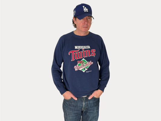 Size L Crew Neck Minnesota Twins 1987 Made in USA