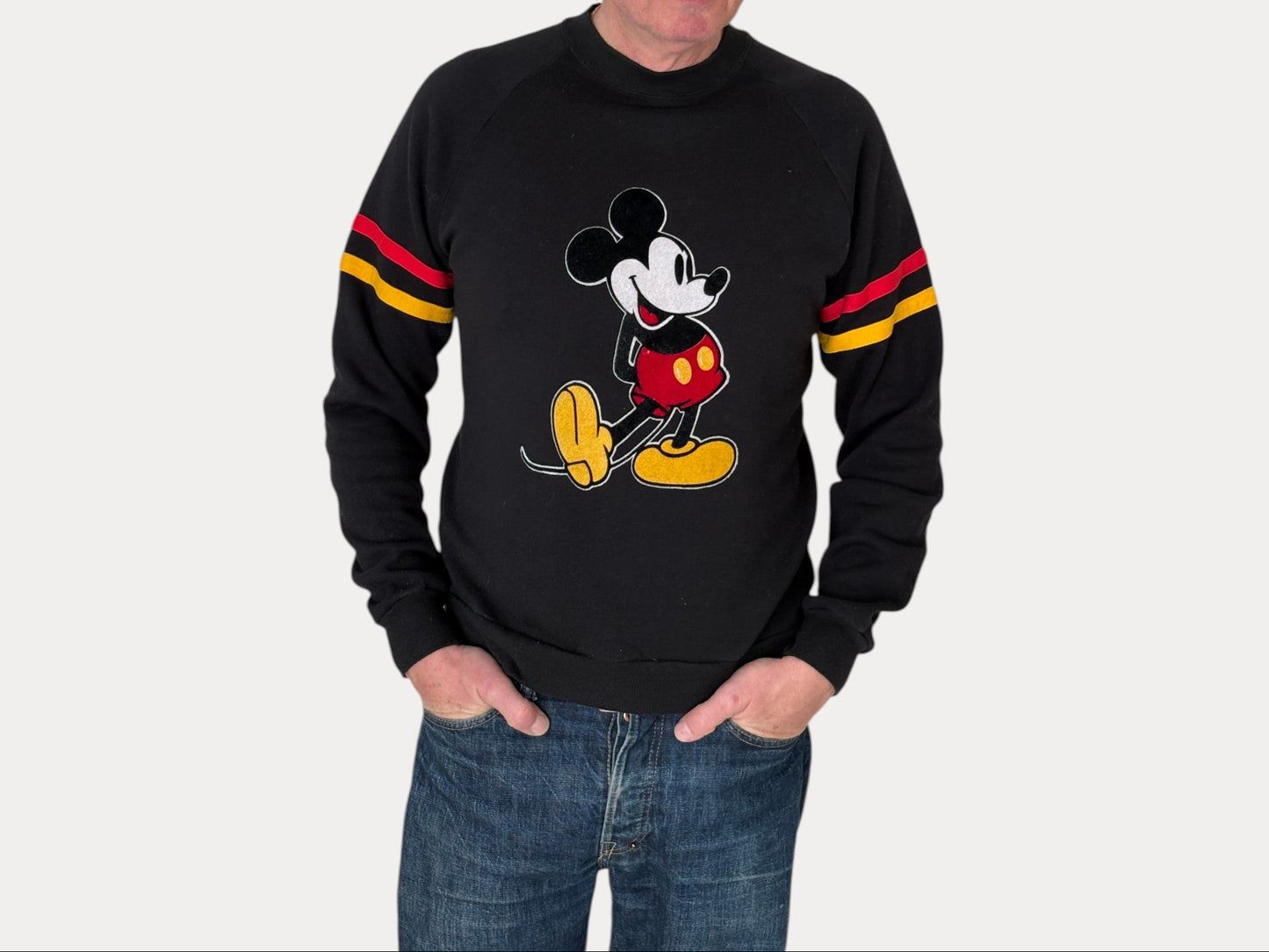Size L Crew Neck Mickey Mouse Made in USA By Disney