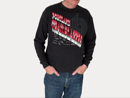 Size L Crew Neck Portland Trailblazers Made in USA By Hanes