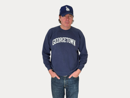 Size L Crew Neck Georgetown Made in USA By Hanes