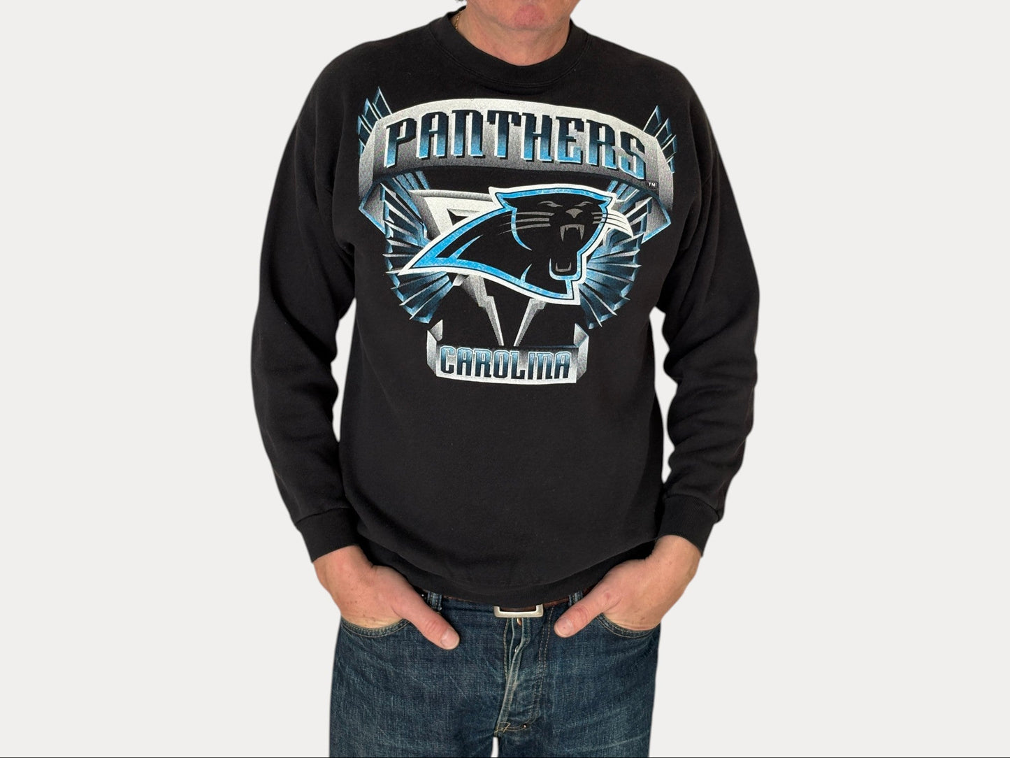 Size L Crew Neck Panthers California Made By Tultex