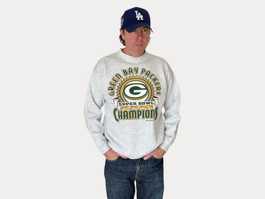 Size L Crew Neck Super Bowl Champions 1996 Green Bay Packers By Logo 7