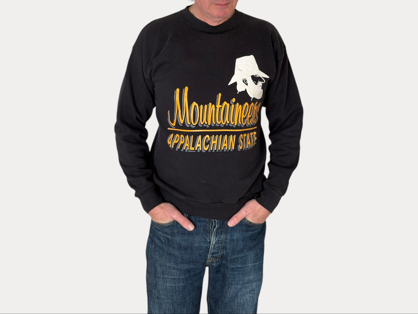 Size L Crew Neck Mountaineers Appalachian Made In USA By Tulex
