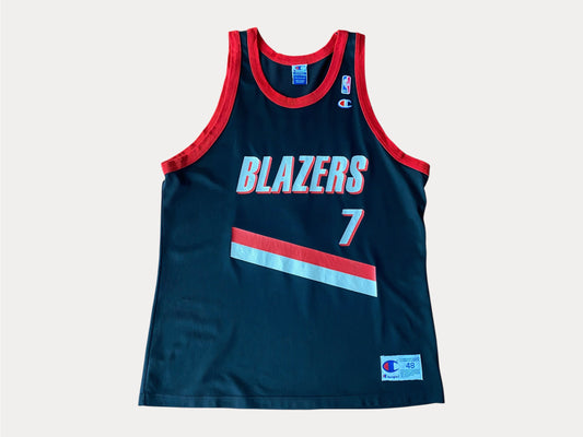 Camiseta vintage de campeón de los Portland Trail Blazers de los años 90, talla 48 - Anderson #7, fabricada en EE. UU.