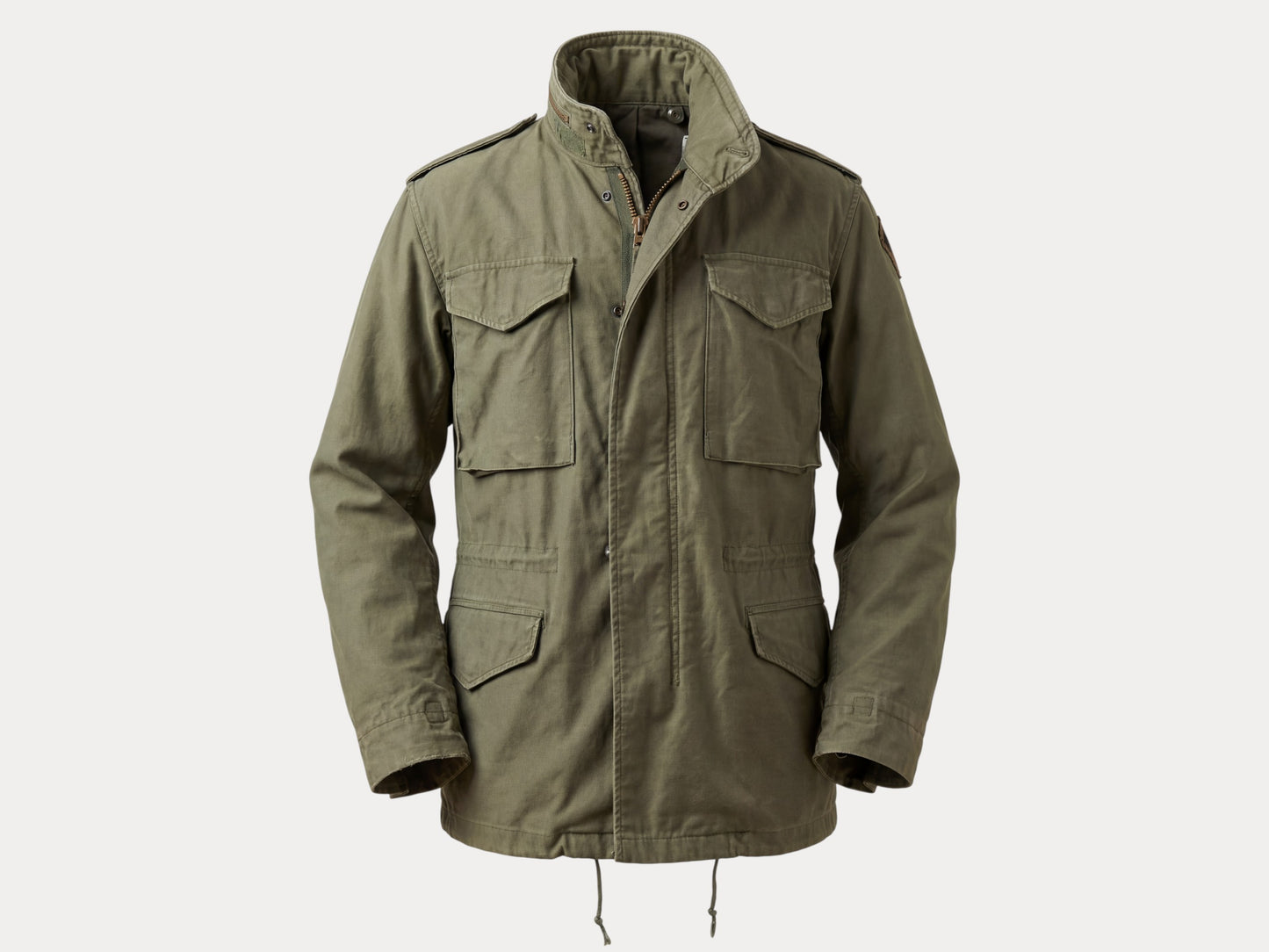 Small Reg. Authentic John Ownbey 1974 US Army M-65 Field Jacket – OG-107 – Vintage Military Issue-AJ357 Studio-AJ357 Studio