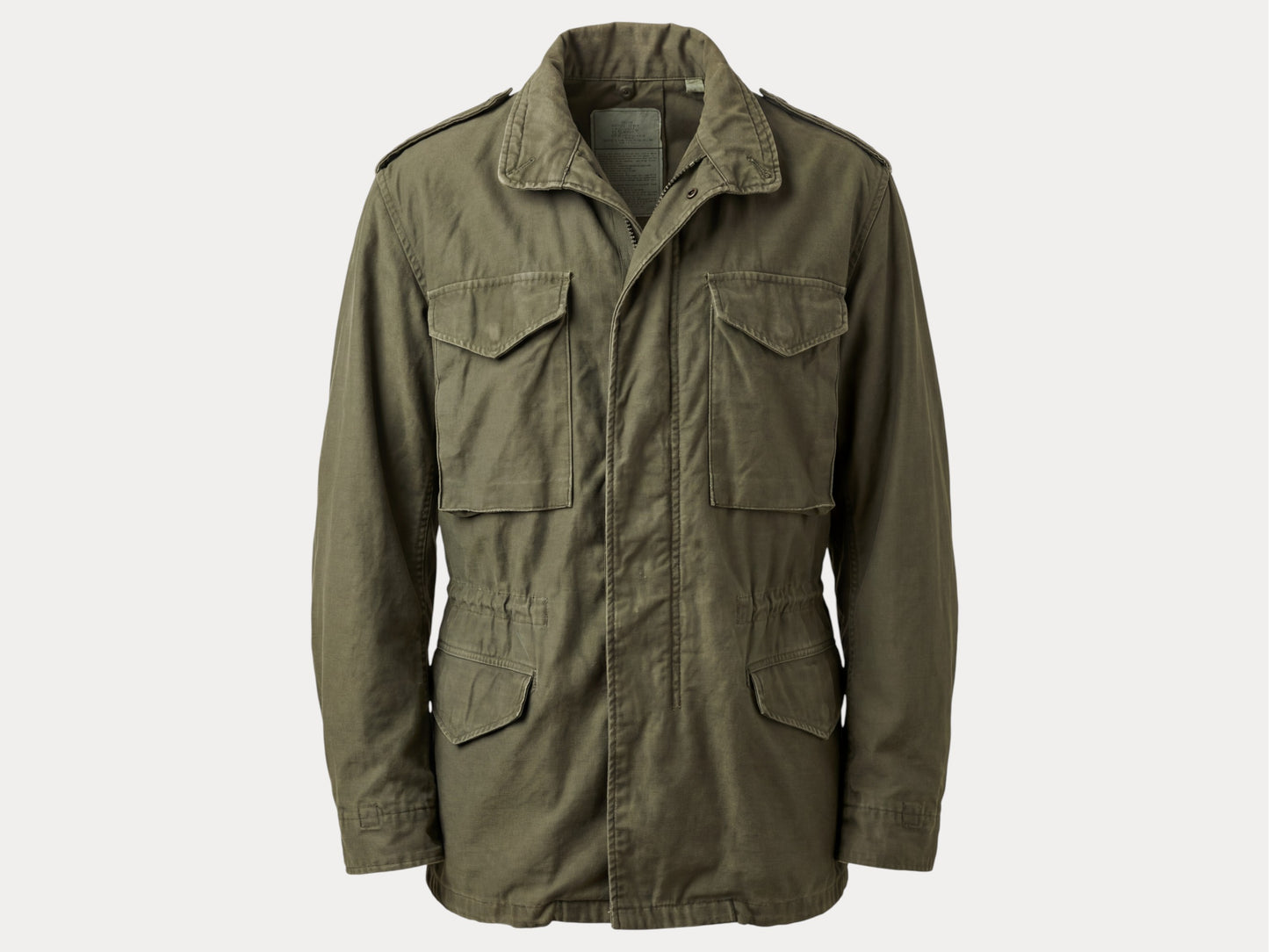Large Long . Authentic US Army 1987 US M-65 field jacket Military-AJ357 Studio-AJ357 Studio