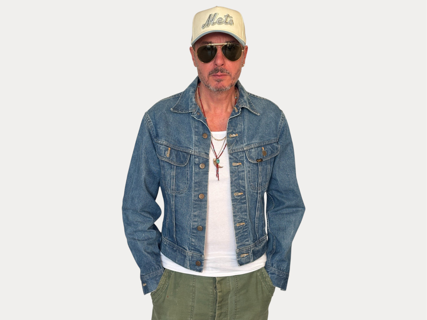 Size 40US / 50EU Vintage 80s Lee jacket – 2 Pockets – Made in USA-AJ357 Studio-AJ357 Studio