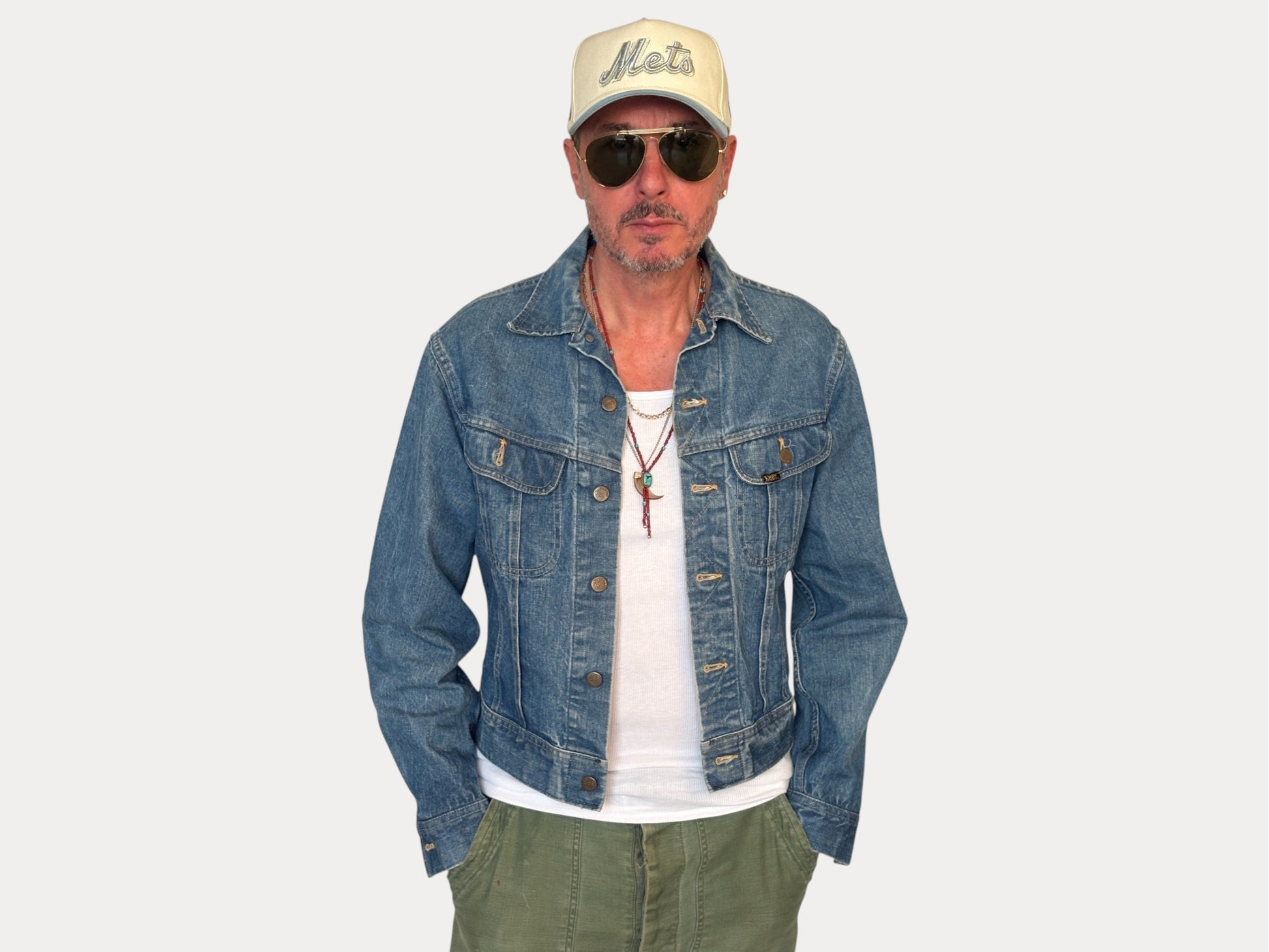 Size 40US / 50EU Vintage 80s Lee jacket – 2 Pockets – Made in USA-AJ357 Studio-AJ357 Studio