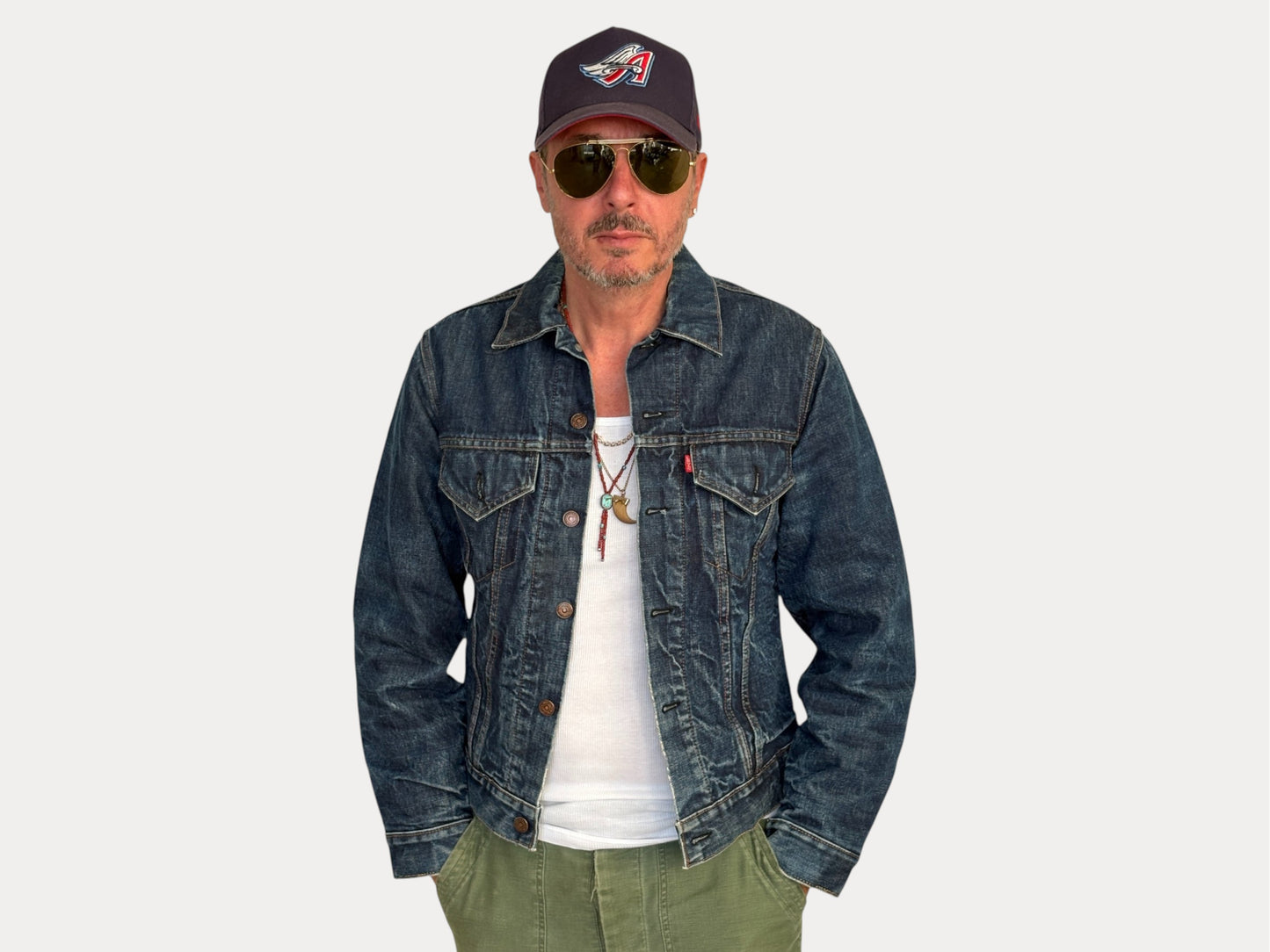 Size 38US / 48EU. Levis 70505 – Vintage Early 70s 2 pocket Levi’s lined Denim Jacket 70505 – Single Stitch, Made in USA-AJ357 Studio-AJ357 Studio