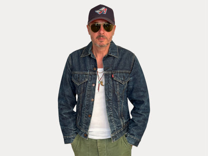 Size 38US / 48EU. Levis 70505 – Vintage Early 70s 2 pocket Levi’s lined Denim Jacket 70505 – Single Stitch, Made in USA-AJ357 Studio-AJ357 Studio