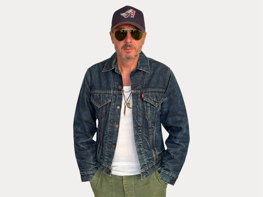 Size 38US / 48EU. Levis 70505 – Vintage Early 70s 2 pocket Levi’s lined Denim Jacket 70505 – Single Stitch, Made in USA-AJ357 Studio-AJ357 Studio