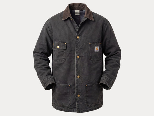 Vintage Carhartt Blanket-Lined Jacket – Made in USA Workwear Coat Size 48 Long (XL)