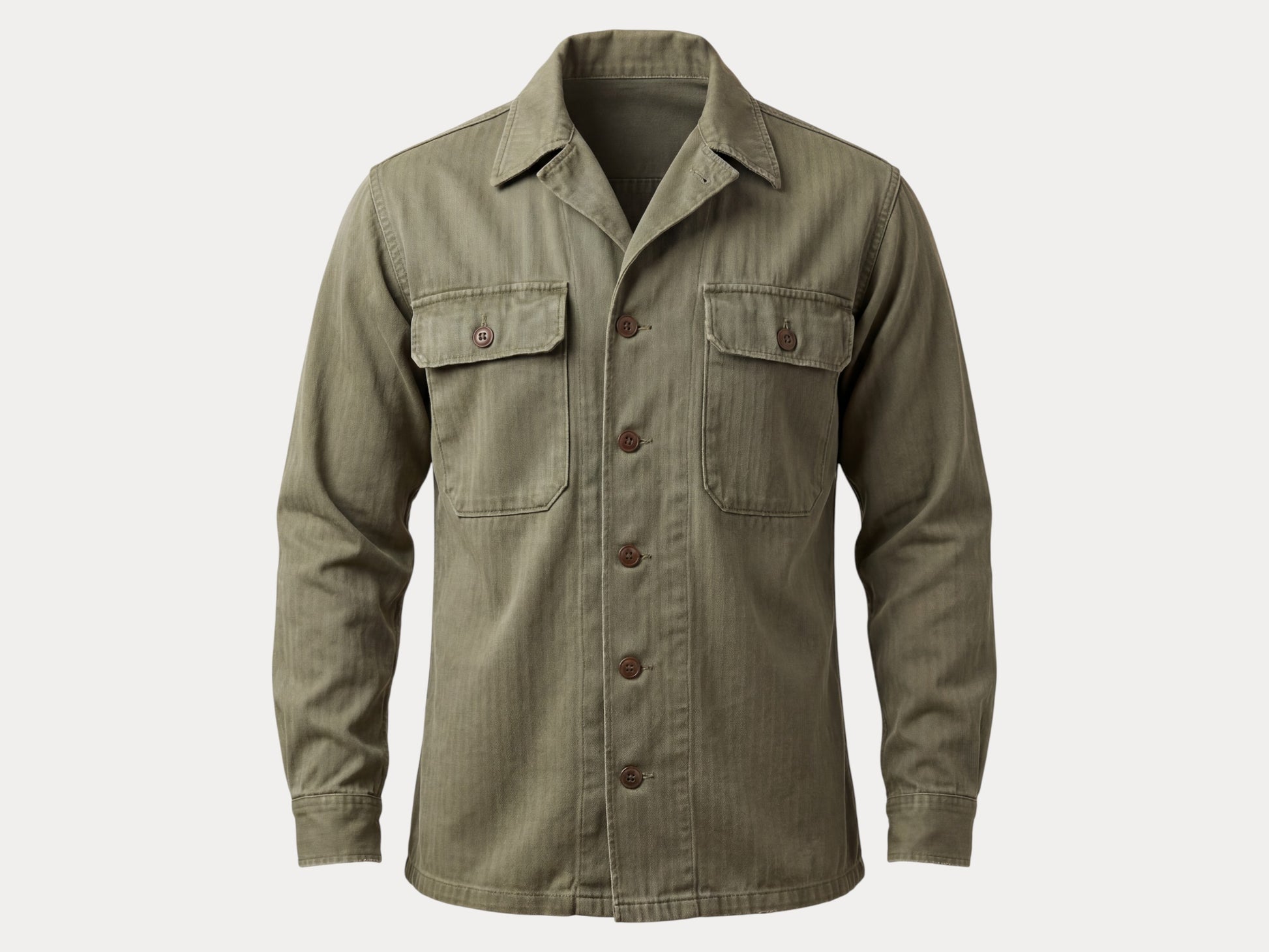 Medium . Authentic US Army HBT Utility Shirt – Korean War Era-AJ357 Studio-AJ357 Studio