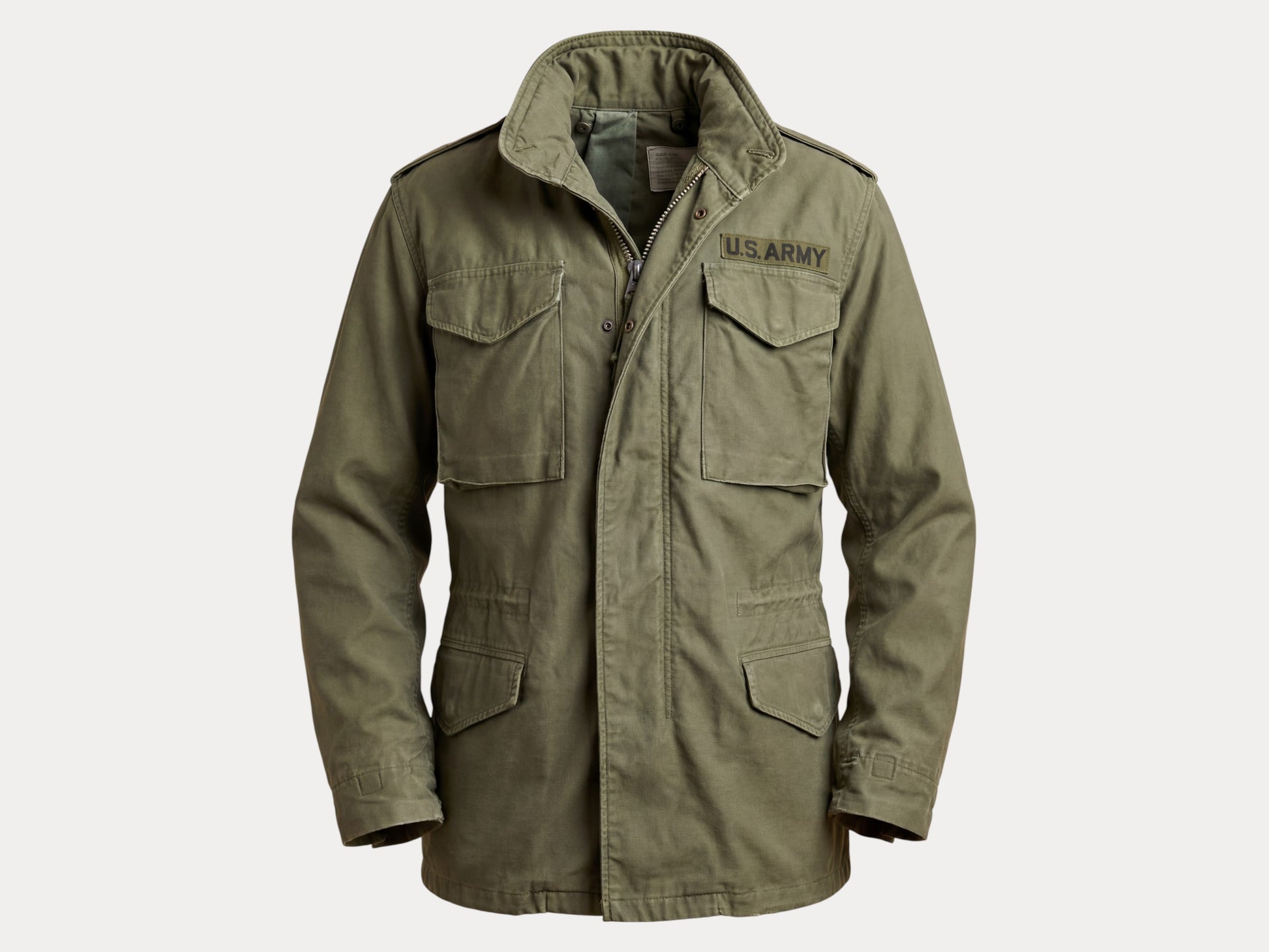 Small Long. Authentic Alpha Industries 1969 US Army M-65 Field Jacket – OG-107 – Vintage Military Issue-AJ357 Studio-AJ357 Studio