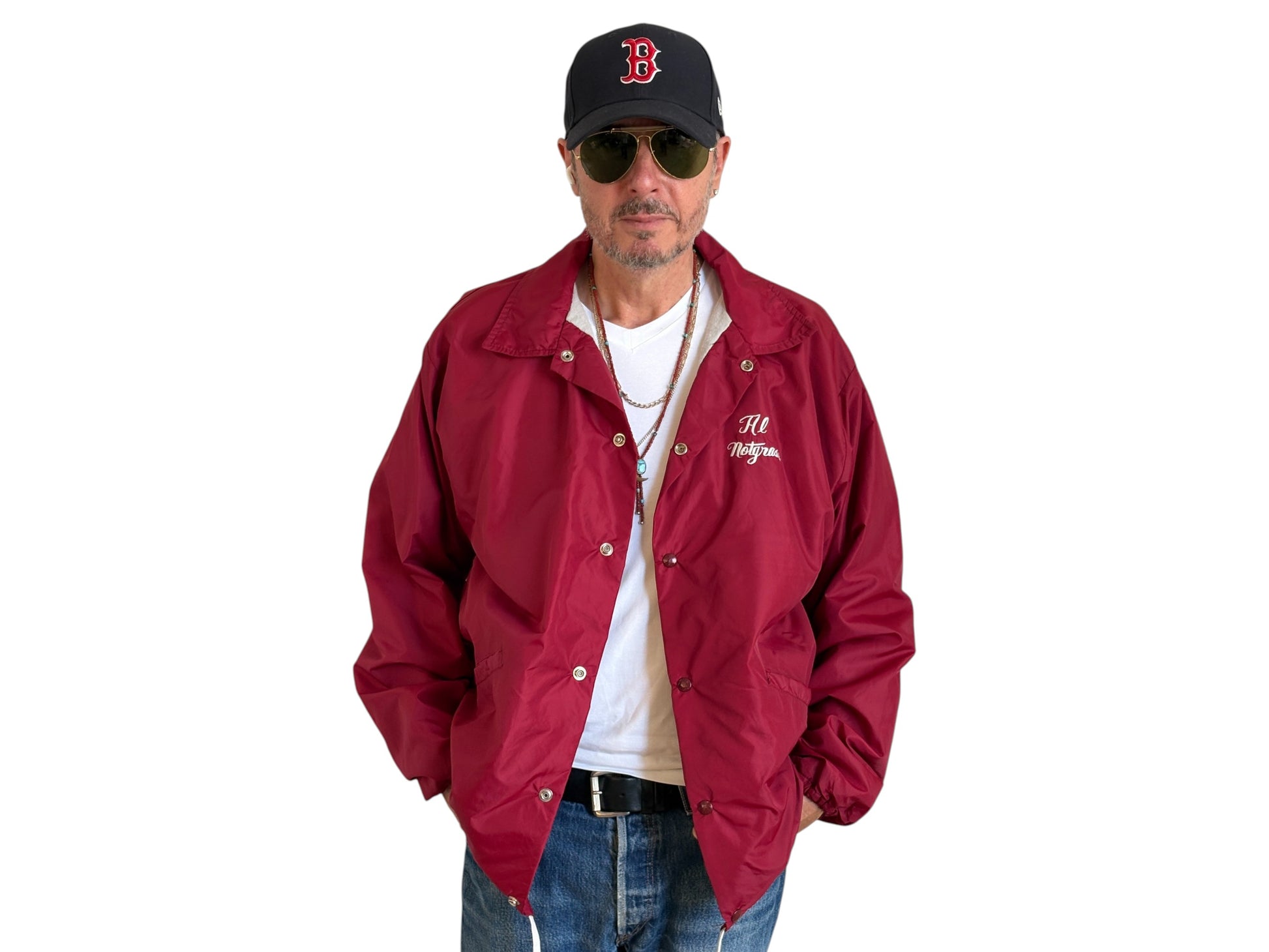 Size XL. Vintage 70s windbreaker made in USA - USA Vintage Bcn