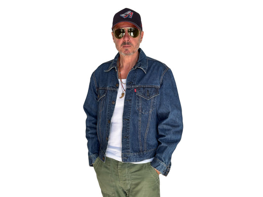 Size 46US / 56EU. Vintage Early 70s 2 pocket Levi’s Denim Jacket 70505 –Single Stitch, Made in USA - USA Vintage Bcn