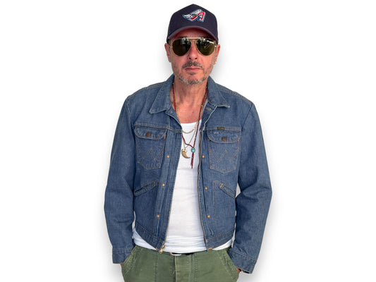 Size 44US / 54EU. Authentic Wrangler jacket – Made in the USA - USA Vintage Bcn