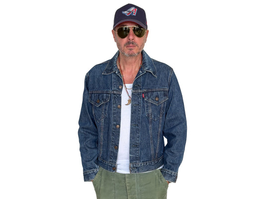 Size 40US / 50EU. Vintage Early 70s 2 pocket Levi’s Denim Jacket 70505 – Single Stitch, Made in USA - USA Vintage Bcn