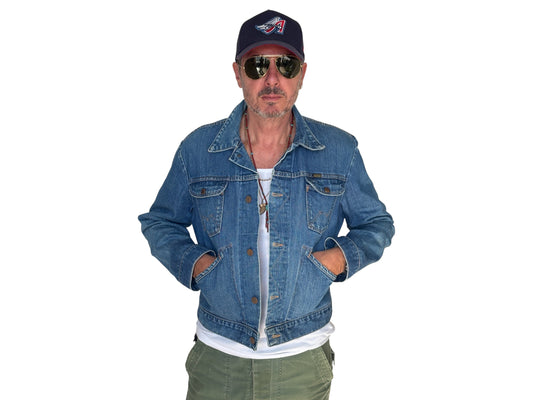 Size 44US / 54EU. Authentic 70s Maverick denim Jacket – Made in USA - USA Vintage Bcn