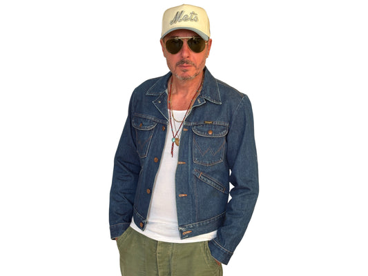 Size 38US / 48EU Authentic 80s Wrangler denim jacket -4 pockets- Made in the USA - USA Vintage Bcn