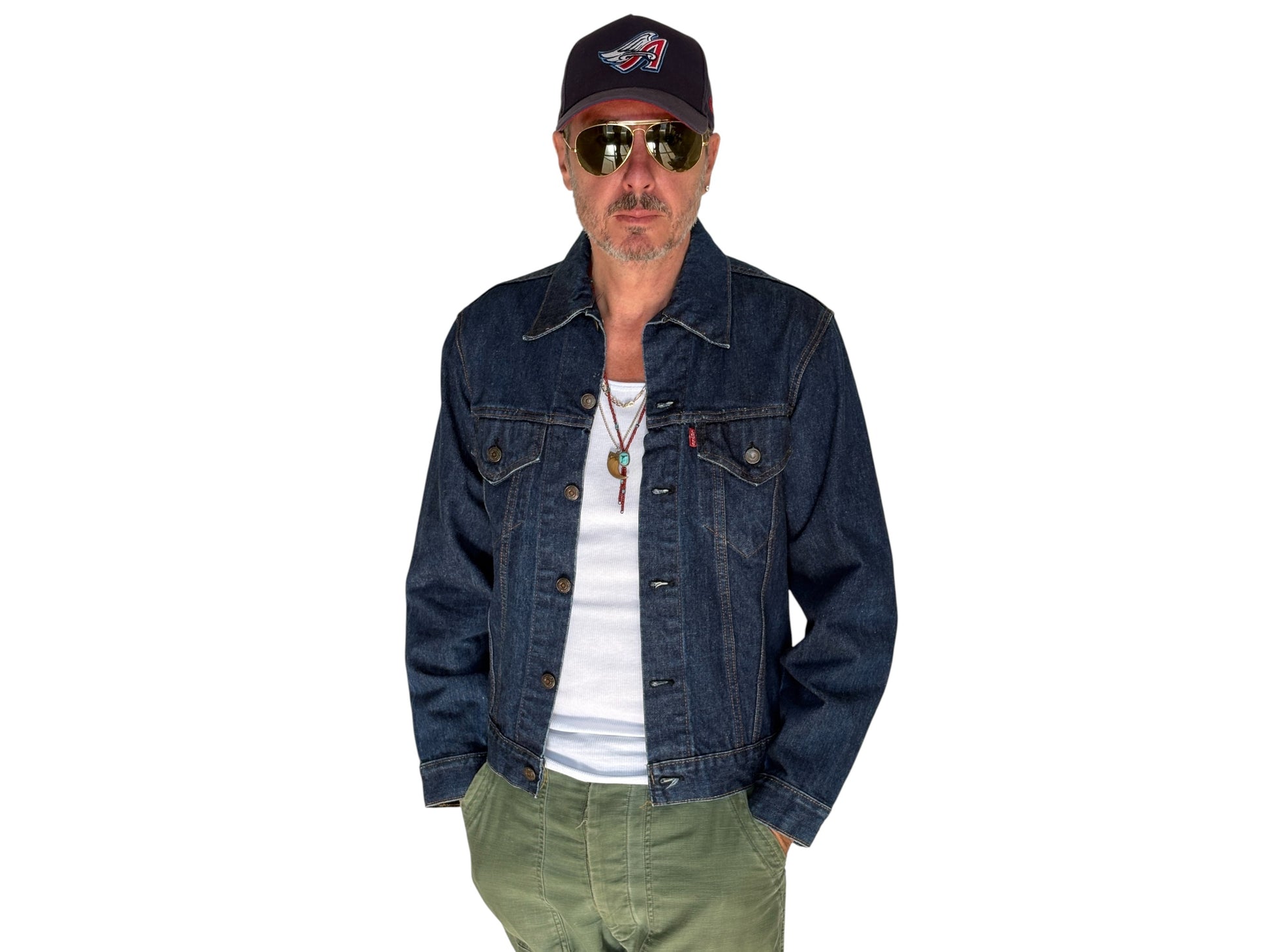Size 40US / 50EU. Vintage 70s 2 pocket Levi’s Denim Jacket 70505 – Double Stitch, Made in USA - USA Vintage Bcn