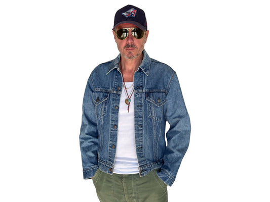 Size 42US / 52EU. Vintage 70s 2 pocket Levi’s Denim Jacket 70505 – Double Stitch, Made in USA - USA Vintage Bcn