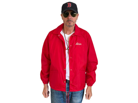 Size Large. Vintage 80s windbreaker made in USA - USA Vintage Bcn