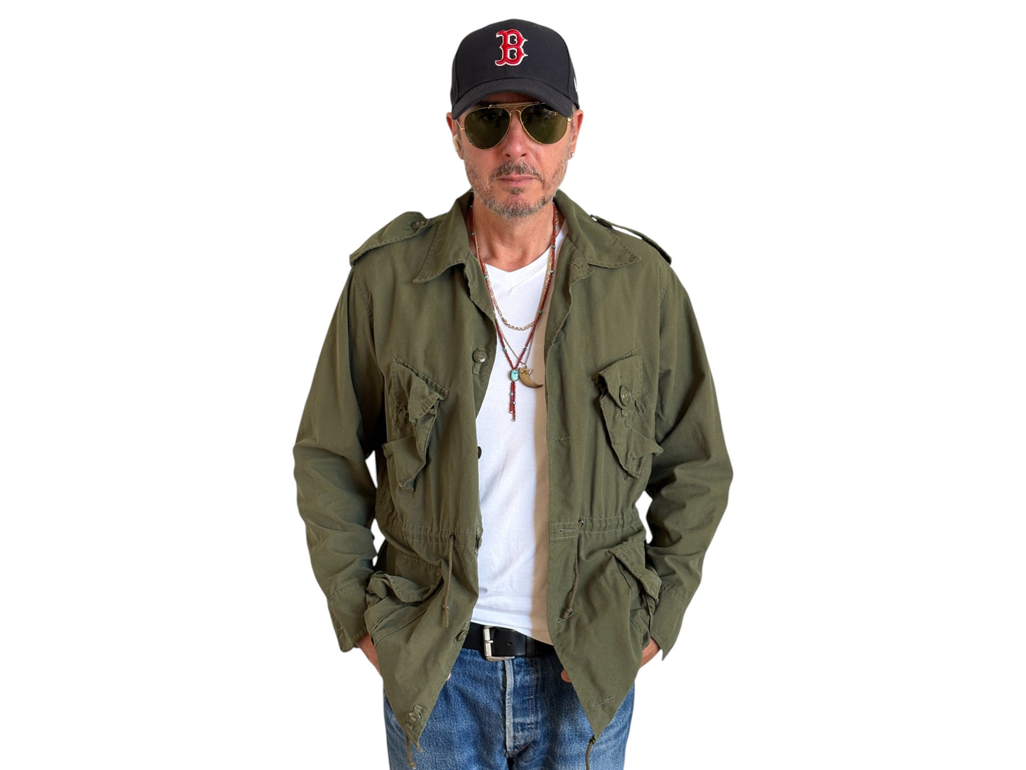 Original 90s Canadian Military Jungle Jacket | Vintage Army Combat Shirt | Size Medium | AJ357 Studio