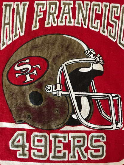 Size L. 50/50 Raglan Sleeve San Fransisco 49ERS 80s vintage sweatshirt-AJ357 Studio